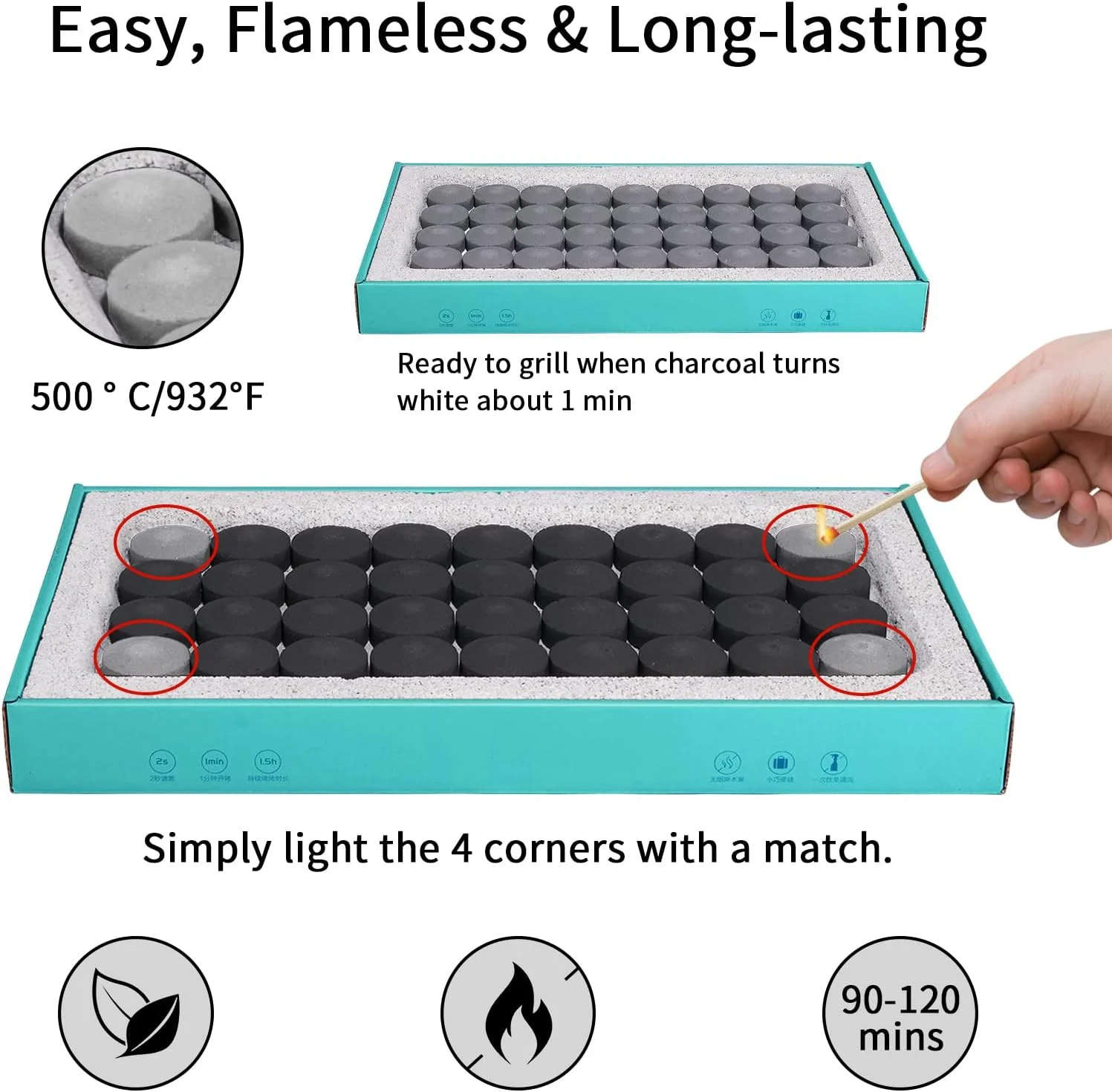 ALREHLA Disposable (toilet) charcoal grill and charcoal RUR-337