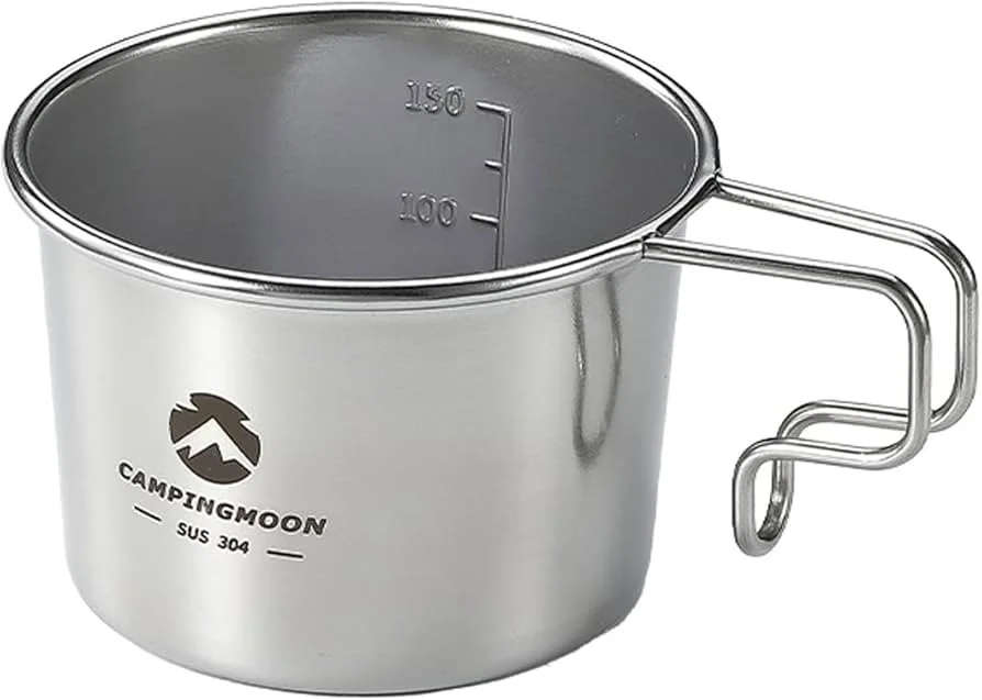 CAMPINGMOON 160ml stainless steel coffee mug S180