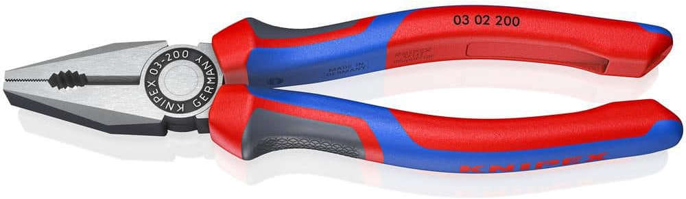 KNIPEX Combination Pliers 200mm, Cutting Diameter Up To 13mm 03 02 200 SB