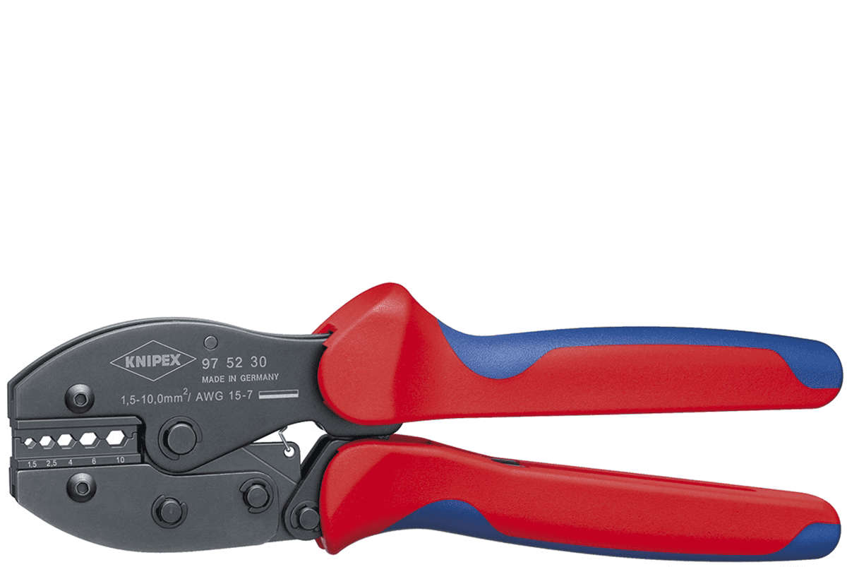 KNIPEX SB PreciForce Crimping Pliers 220mm, Capacity 0.5–6.0 mm² 97 52 36 SB