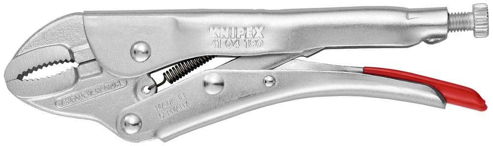 KNIPEX Grip Pliers 180mm, Round Jaws 30mm 41 04 180