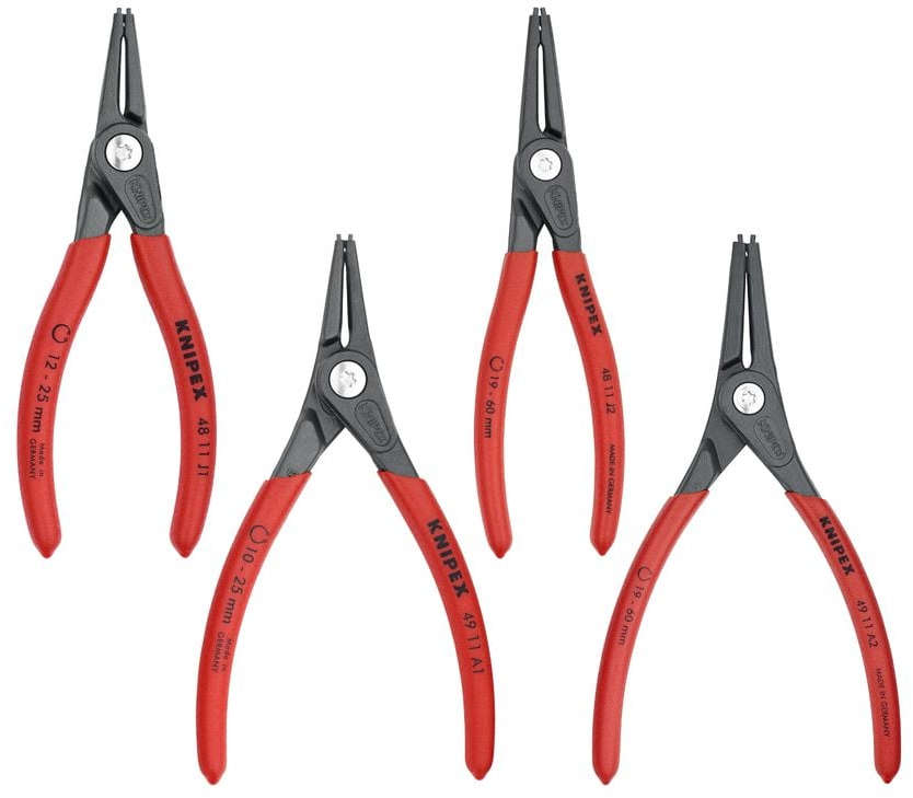 KNIPEX SB Precision Circlip (Snap Ring) Pliers Set, 4-piece 00 20 03 SB