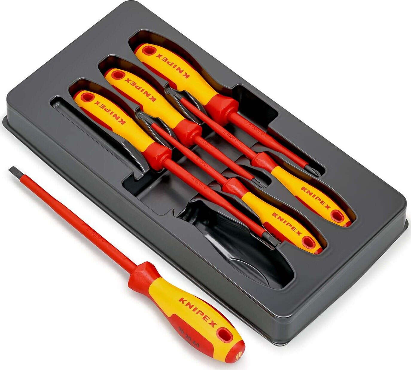 KNIPEX VDE Insulated Screwdriver Set 6Pcs 00 20 12 V01