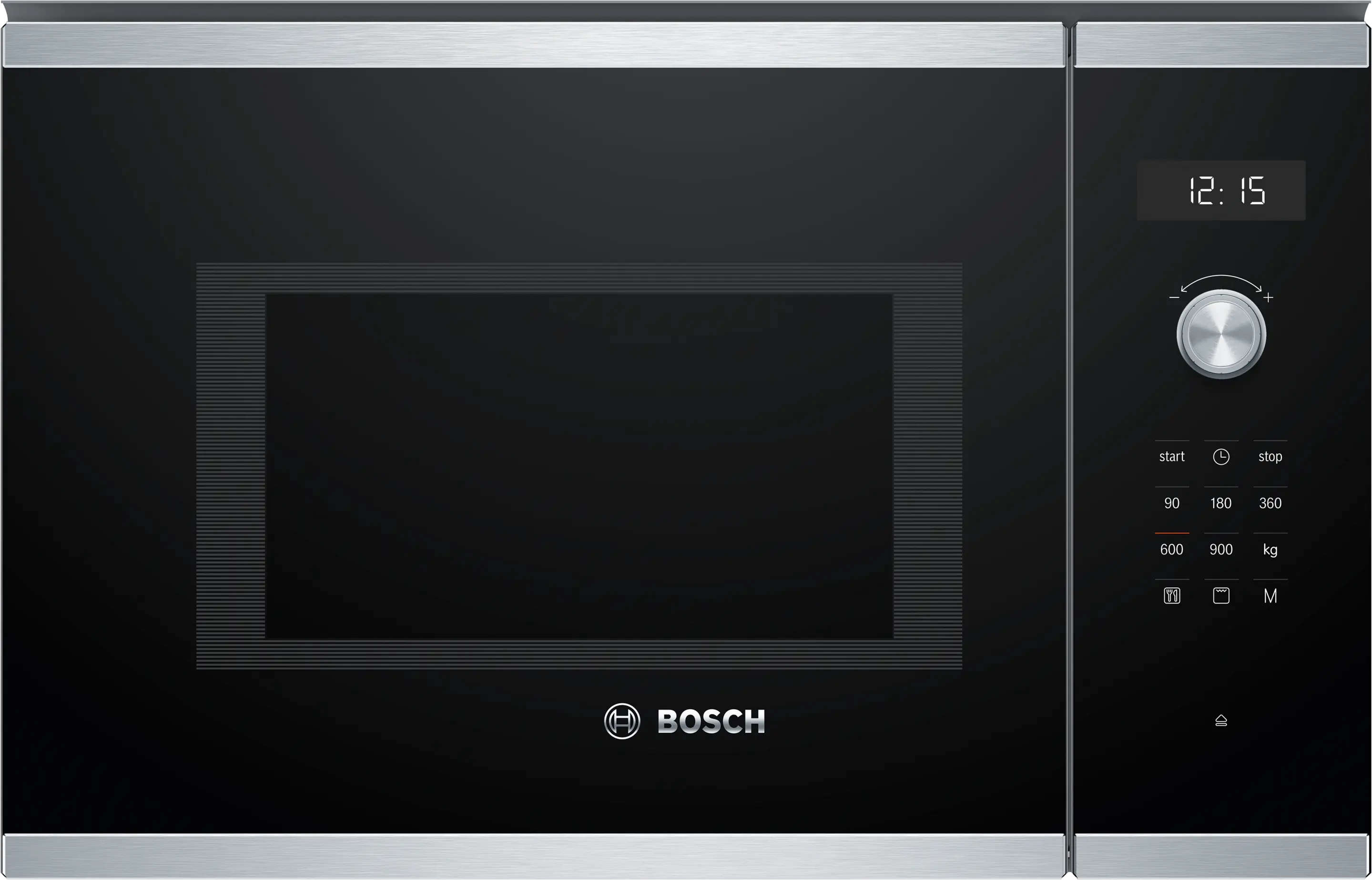 Bosch Series 6 Built-In Microwave with Grill, 25L Capacity, 900W Microwave Power, 1200W Grill, Stainless Steel, Electronic Controls, AutoPilot 8 Programmes, 59cm Width BEL554MS0