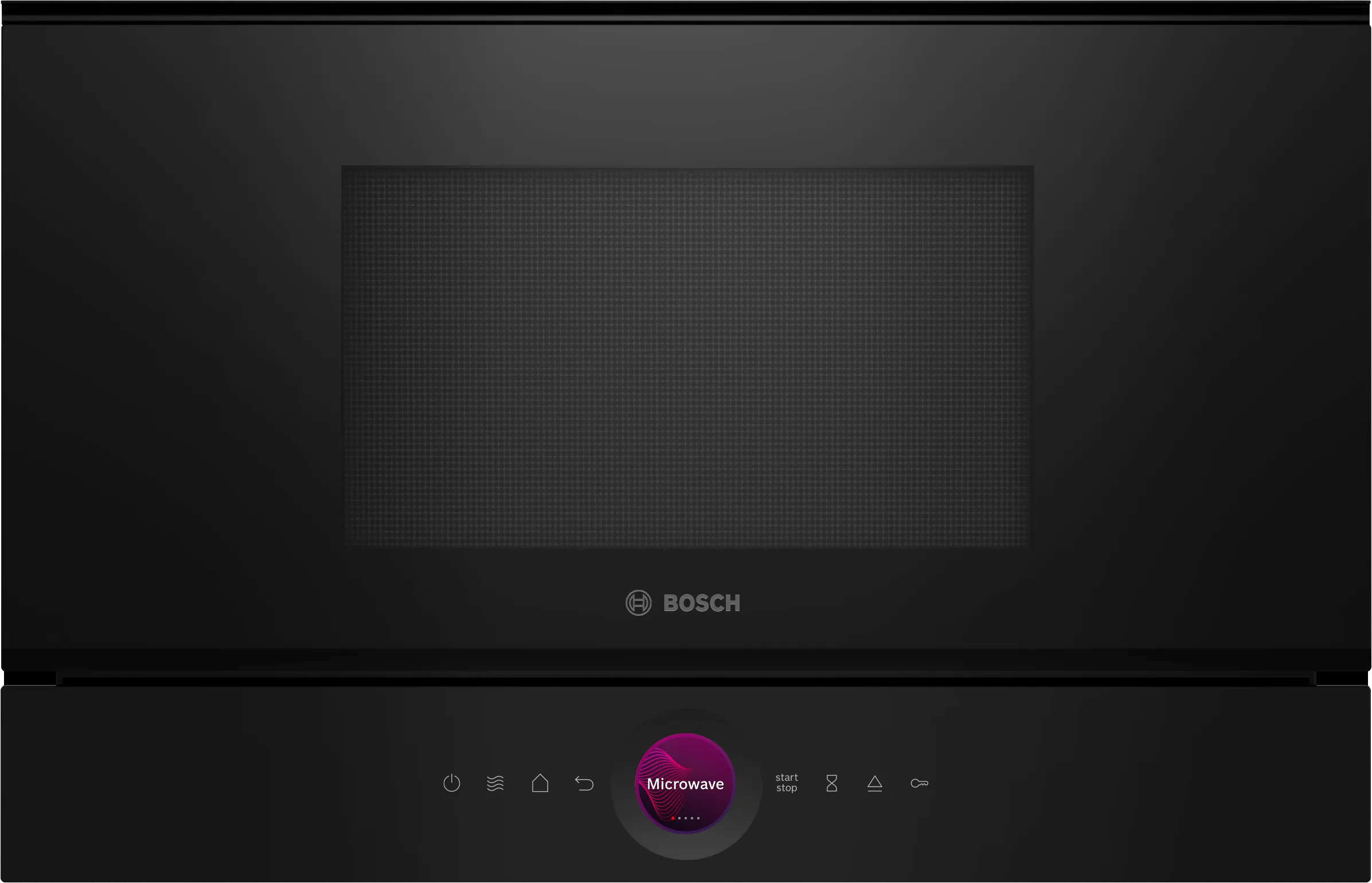 Bosch Built-in Microwave Oven 21L 900W Digital Control Ring TFT Display AutoPilot 7 Programs Black BFL7221B1