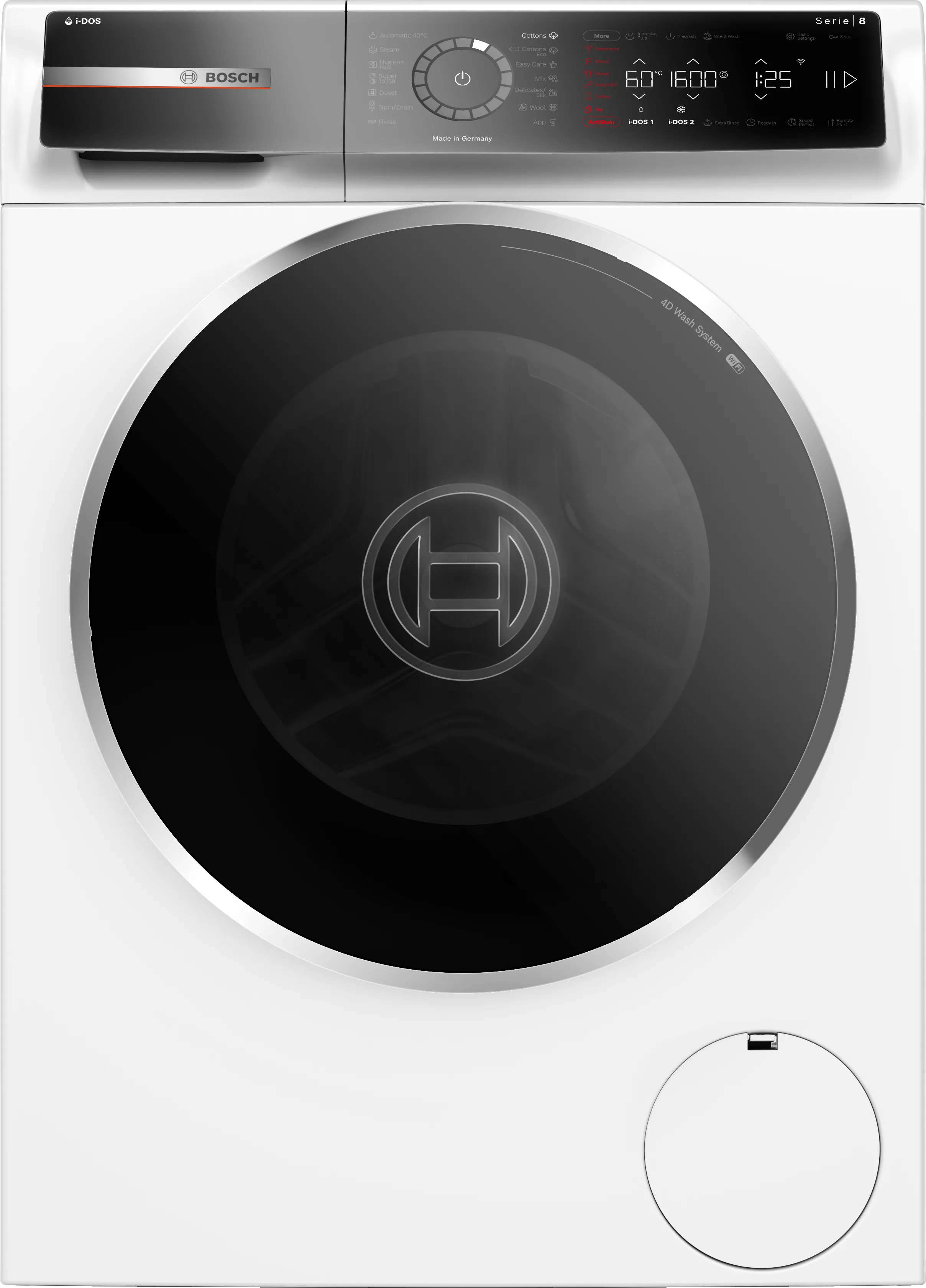 Bosch Front-loading washing machine 10 kg 1600 rpm with EcoSilence Drive and steam function WGB256A0ME