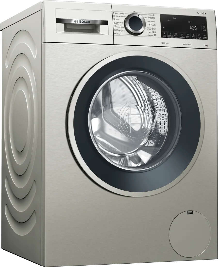 Bosch 9 kg 1200 RPM Front Load Washing Machine with AntiStain, EcoSilence Drive, AllergyPlus, and A+++ Energy Efficiency WGA2A2XVME