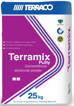 Terraco Terramix Putty Grey compound for filling fine cracks 25Kg TP-Grey
