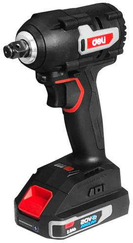 Deli 20V cordless impact wrench with brushless motor and 350 Nm max torque With 2 Batteries 2.0Ah DE-BS20-1D2