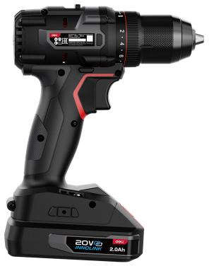 Deli 20V lithium-ion cordless impact drill with 50Nm torque, variable speed, and 10mm chuck capacity Without Batteries and Charger DE-DZ20-2
