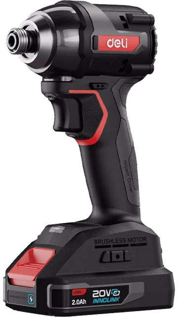 Deli 20V cordless impact driver with max torque 200N.m and variable speed Without Batteries and Charger DE-QZ20-1