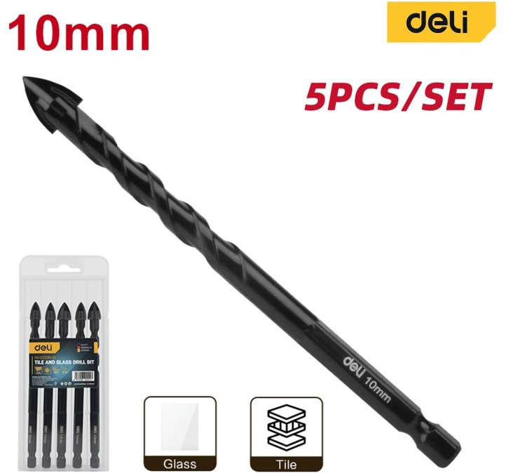 Deli Drill Bit Concrete Set 5 Pcs 10mm DH-CZZ010-E1