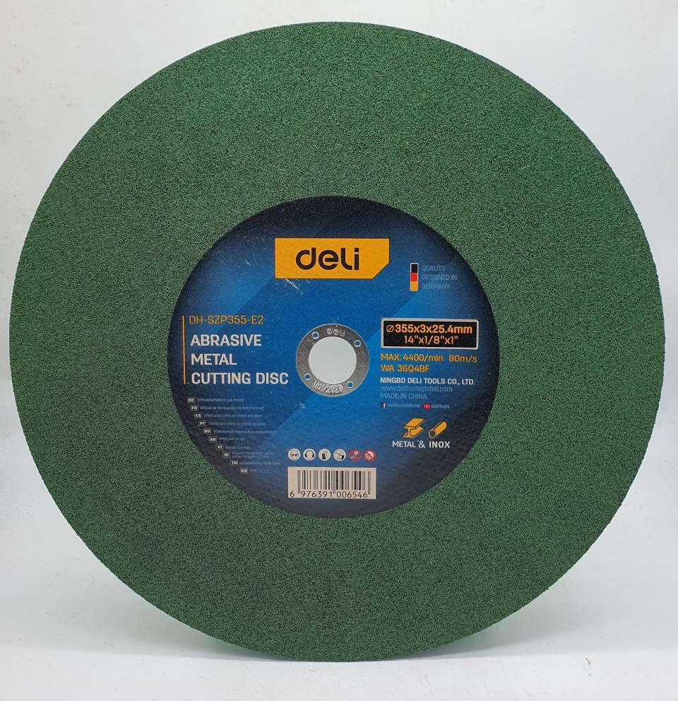 Deli Abrasive metal cutting disc 355 x 3 x 25.4 mm DH-SZP355-E2