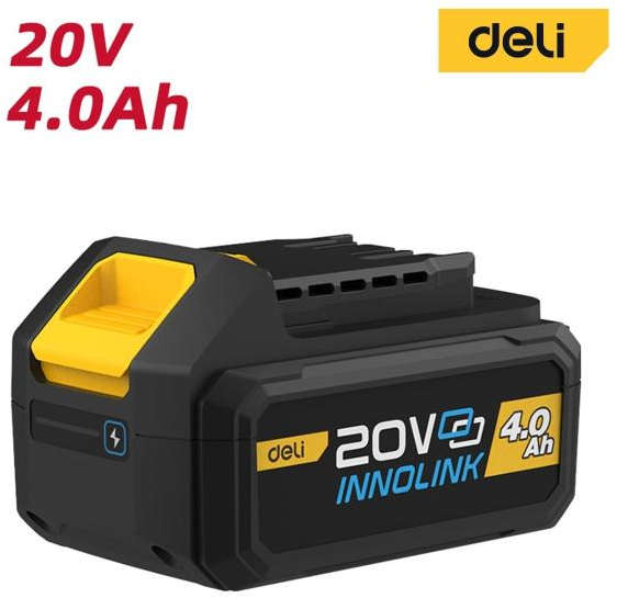 Deli 4.0Ah 20V Lithium-ion Battery Pack for Cordless Power Tools DL-DC20A4