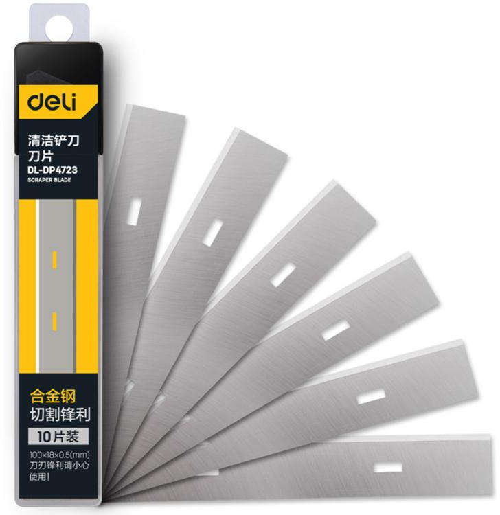 Deli Shovel blade scraper tool 18mm alloy steel cleaning blade DL-DP4723
