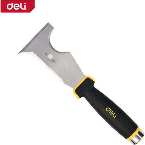 Deli Multifunctional stainless steel scraper spatula 3 inches (75mm) with ergonomic handle DL-HD03