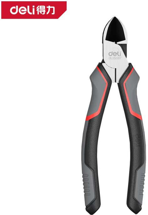 Deli 8-inch wire pliers with chrome vanadium steel, 180mm length, cutting capacity for copper up to 4.0mm, wire up to 3.4mm, steel wire up to 2.0mm DL102107