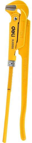 Deli Swedish pipe wrench 1.5" with 55mm max clamping diameter and 41.5cm length, high carbon steel DL105155
