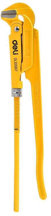 Deli 2-inch (67mm) 90° pipe wrench, 565mm length DL105167