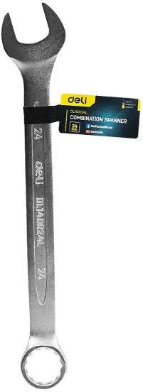 Deli Combination spanner with 24mm size and carbon steel material DL140024L