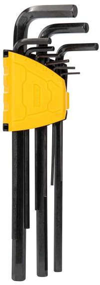 Deli 9-piece extra-long black oxide flat end hex key set 1.5-10mm DL231309H