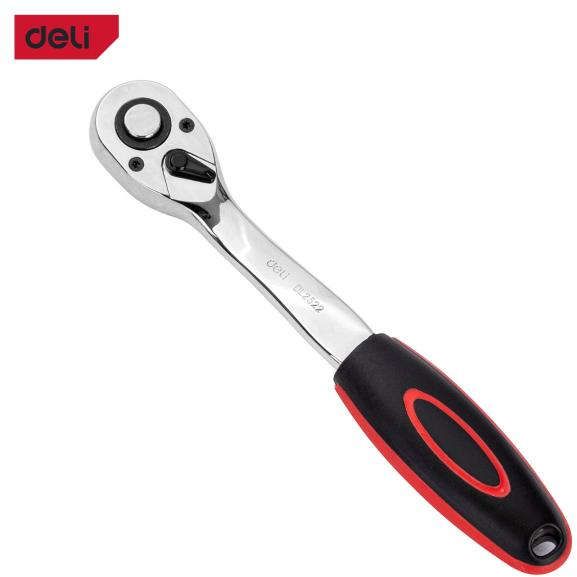 Deli Bent handle ratchet wrench 1/2" 72-tooth quick-release steel DL2522