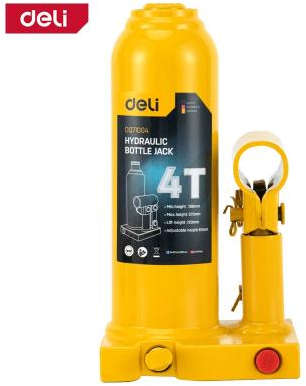 Deli 4-ton hydraulic bottle jack with 190mm minimum height DQ71004