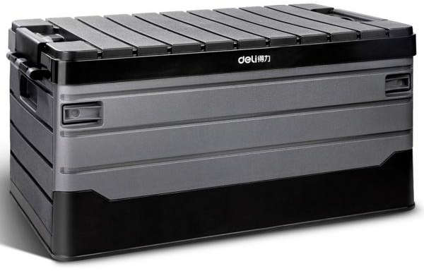 Deli Folding plastic storage box single layer 35L capacity DL884135