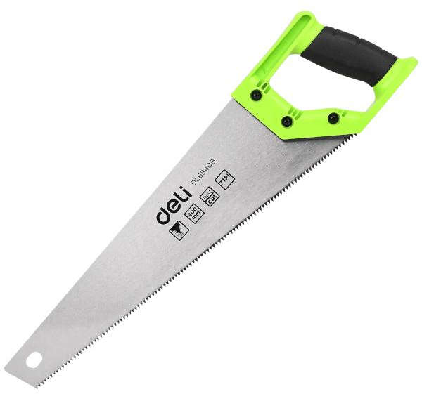 Deli 400 mm (16") hand saw for wood with 65Mn steel blade and ergonomic TPR handle DL6840B