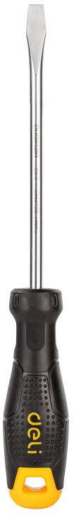 Deli Slotted screwdriver 6mm x 125mm magnetic tip with anti-slip handle DL6261251