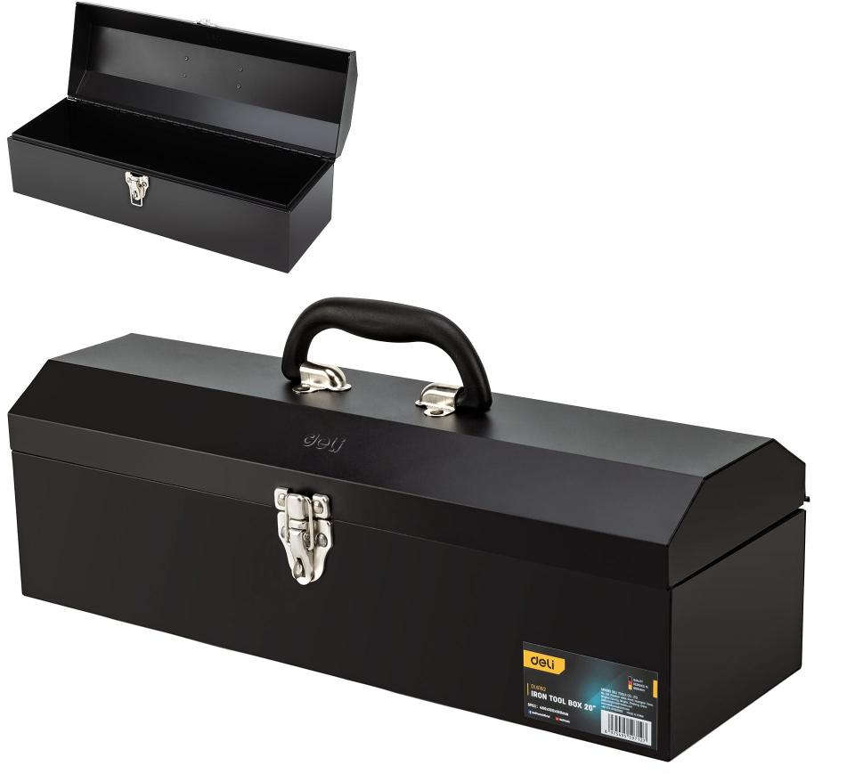 Deli 20-inch multifunctional metal toolbox DL6162