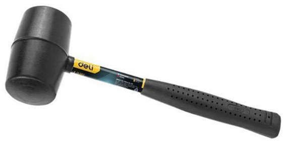 Deli Rubber mallet with anti-slip fiberglass handle, 500g, 305mm length DL5916
