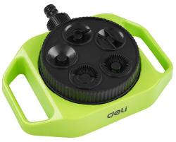 Deli circular lawn sprinkler with 5 adjustable spray modes and 3/4-inch hose connection DL581300