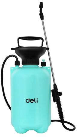 Deli 5-liter manual pump garden sprayer with adjustable nozzle and shoulder strap DL581105B