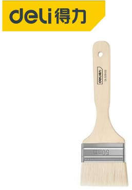 Deli 2-inch wool paint brush with wooden handle for smooth paint application DL528102