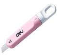 Deli 9 mm mini rotary utility knife with retractable blade and rotary knob for household and craft use DL412B