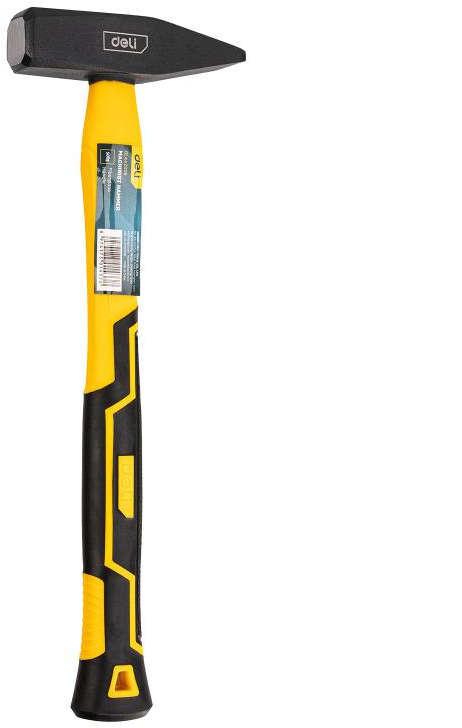 Deli Machinist Hammer 0.5kg (16oz) with Fiberglass Handle DL442005