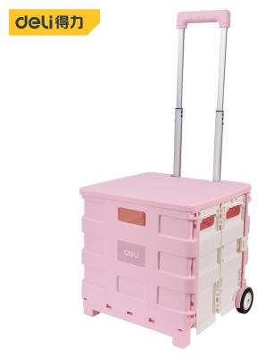Deli Tools cart trolley box 45L foldable portable multifunctional storage cart DL431002B