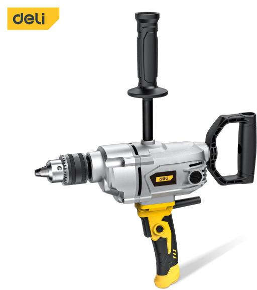 Deli 1200W corded electric drill with 16mm capacity and 0–1000 rpm speed range DL-DZ16-E1