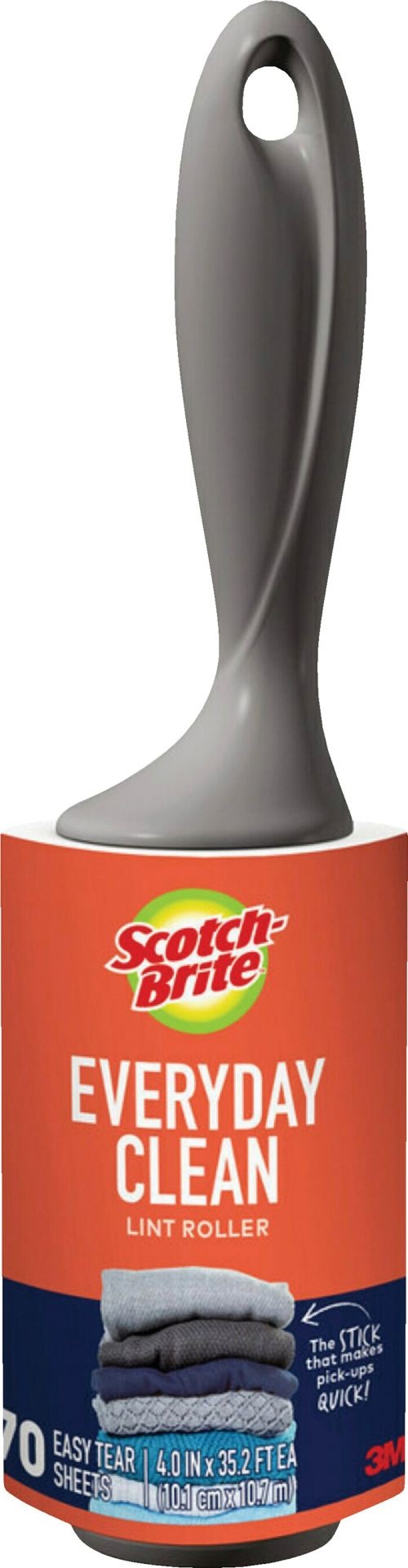 3M Scotch Brite Everyday Clean Lint Roller, 70 Sheets, 4 inch x 10.73 m 836RS-70