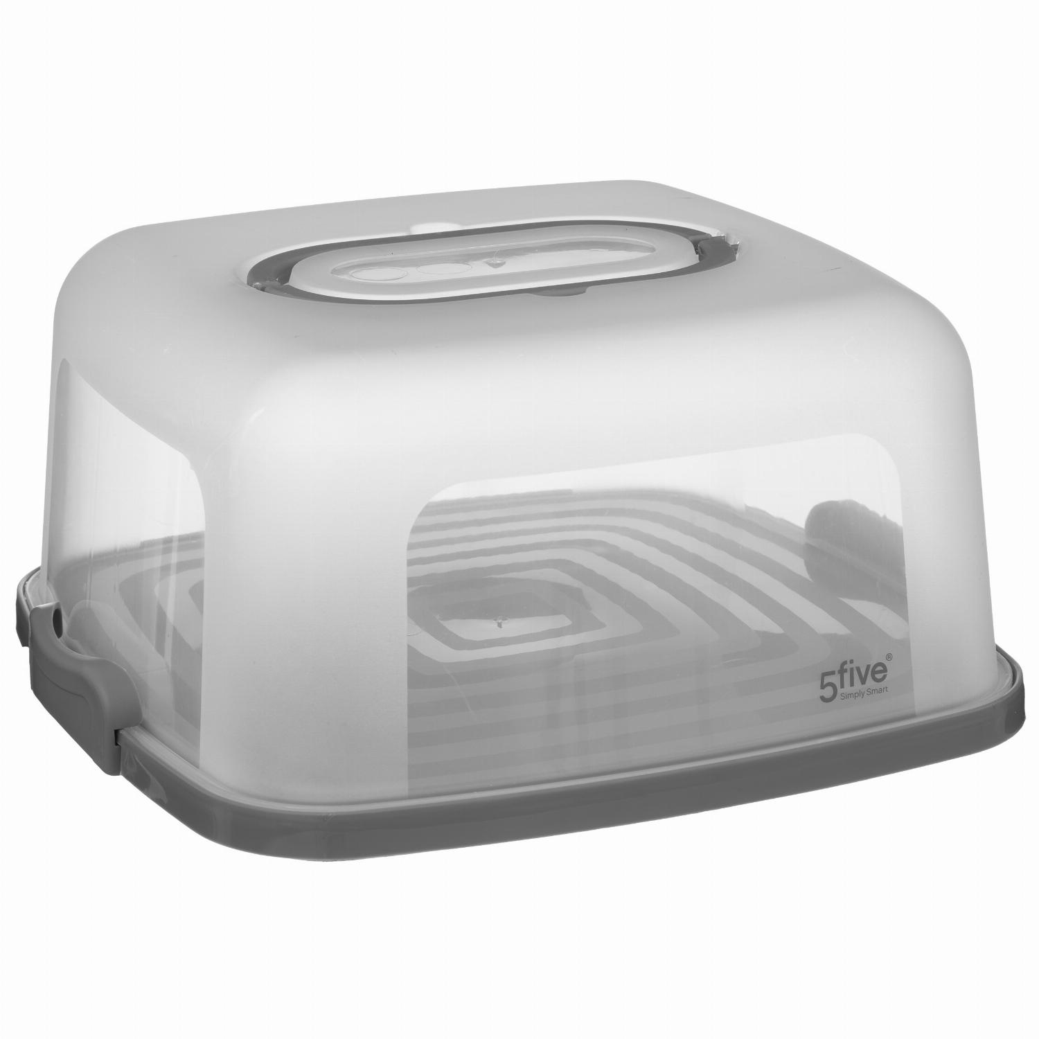 5Five Simply Smart Square Cake Box, 33 x 36 cm, Plastic 189336