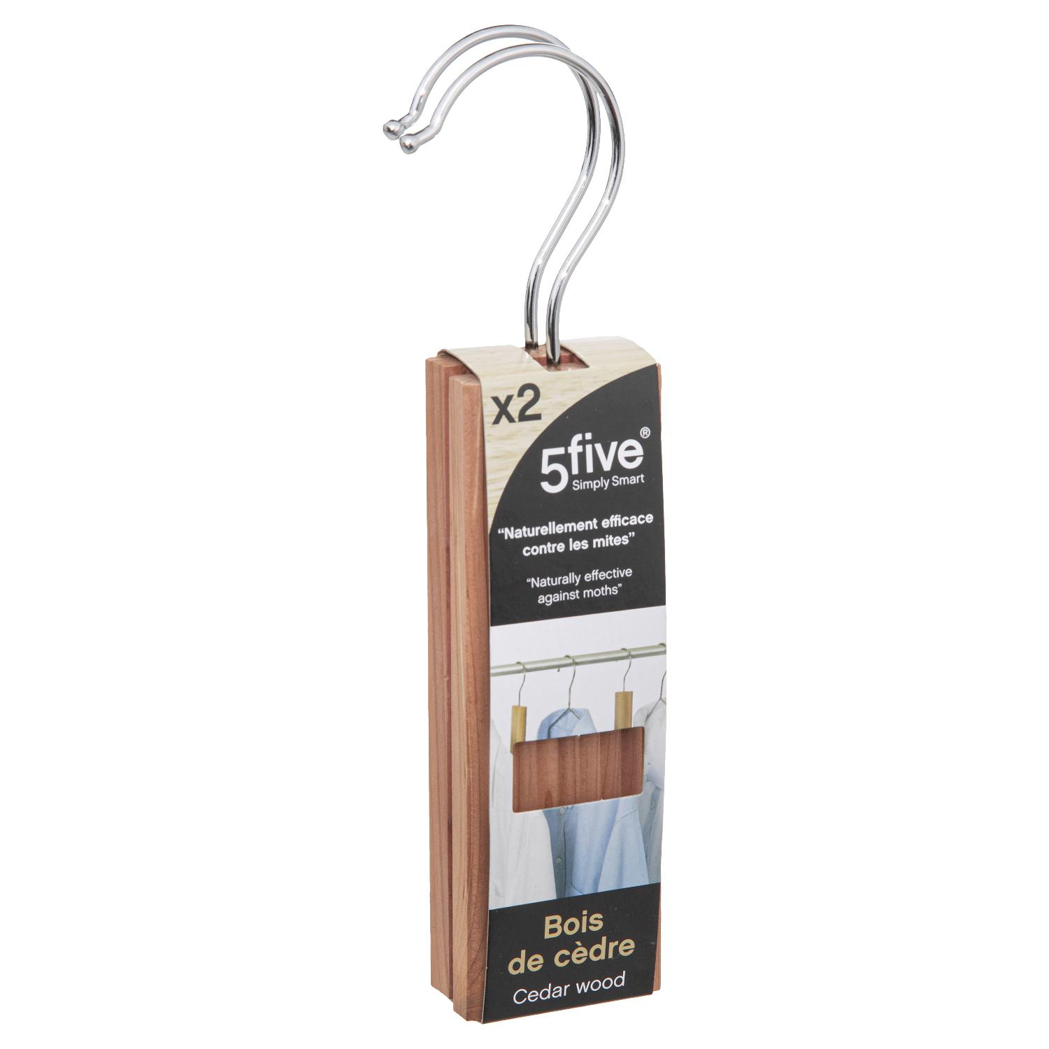 5Five Simply Smart AntiMoth Cedar Wood Hangers, Pack of 2 119468