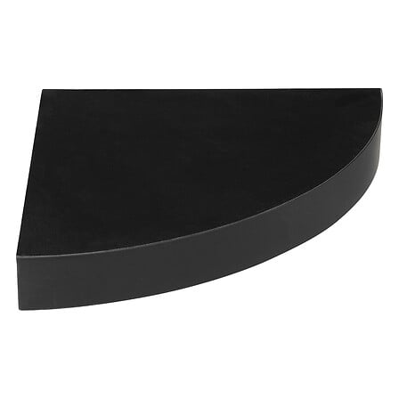 5فايف سيمبلي سمارت رف حائط زاوية ثابت، مصنوع من خشب MDF E1، لون اسود 181396A