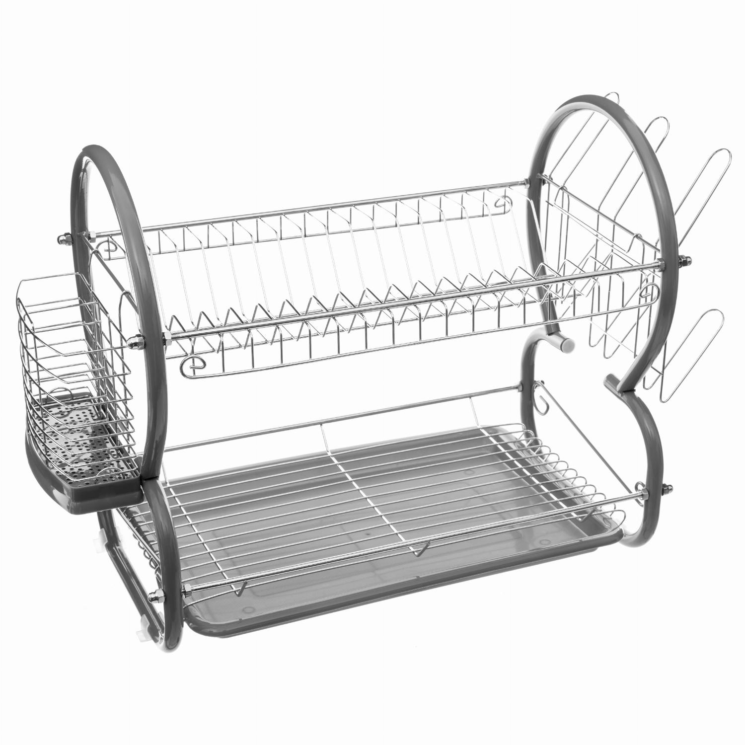 5Five Simply Smart Dish Rack, Metal/Plastic 146478