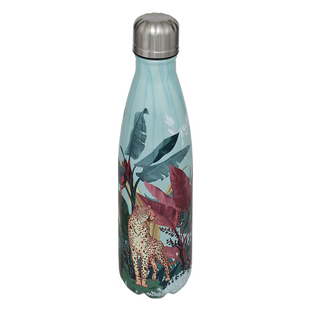 5Five Simply Smart Insulated Water Bottle, 500 ml, Jungle Design, Stainless Steel 179643A