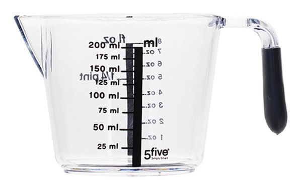 5Five Simply Smart 5Five Simply Smart 5five Simply Smart Measuring Jug 200 Plastic 151120 200 ml capacity: 200ml