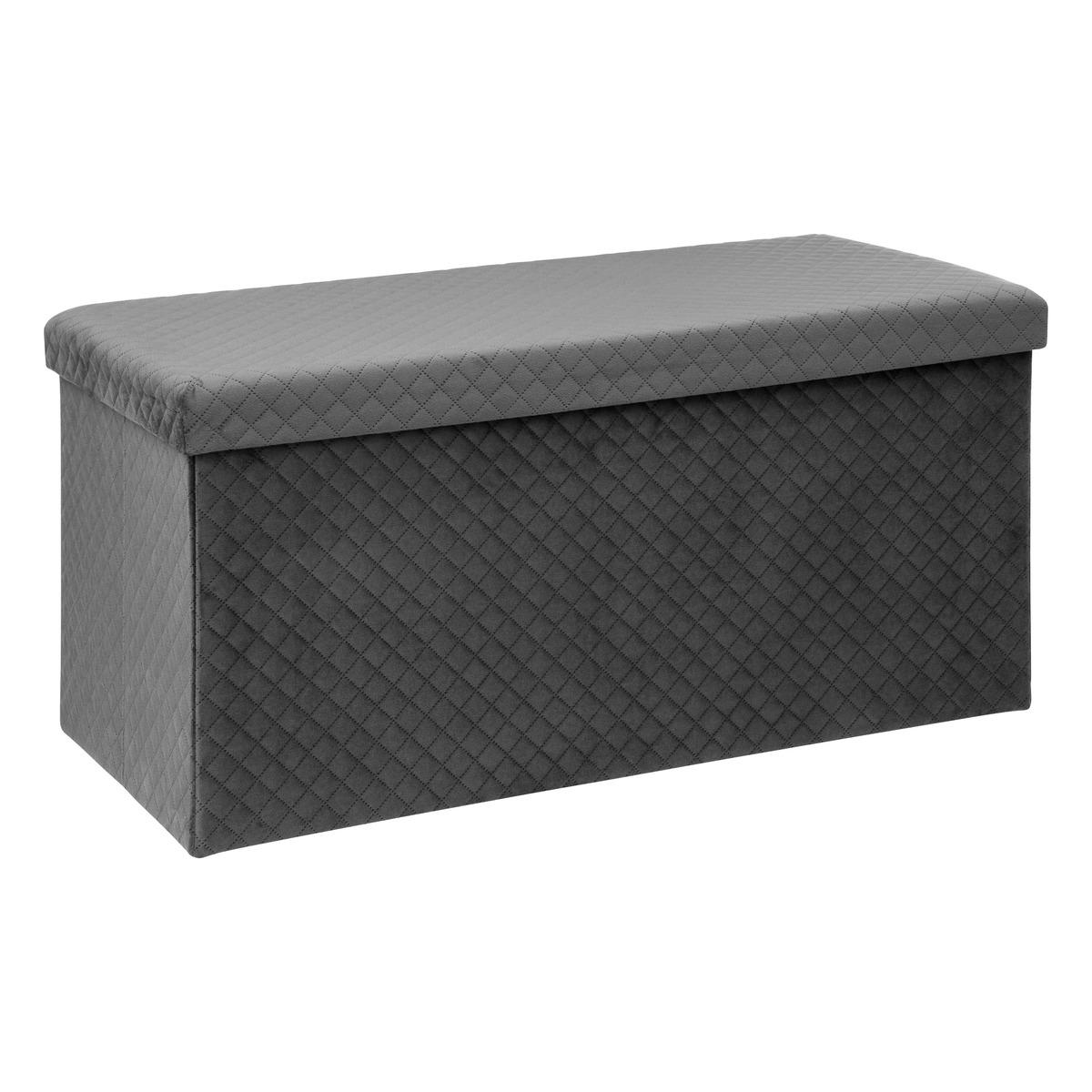 5Five Simply Smart Mix N' Modul Double Folding Stool, 76 x 38 x 38 cm H, Velvet Gray 181355E