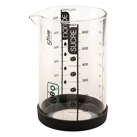 5Five Simply Smart Silitop Measuring Jug, 600 ml, Glass 151433