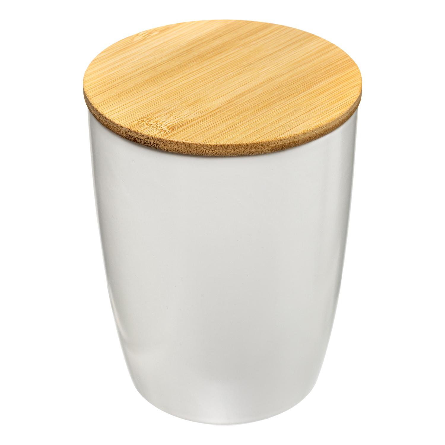 5Five Simply Smart Seramik Jar, 1.5 Ltrs, Ceramic, Bamboo Lid 179608
