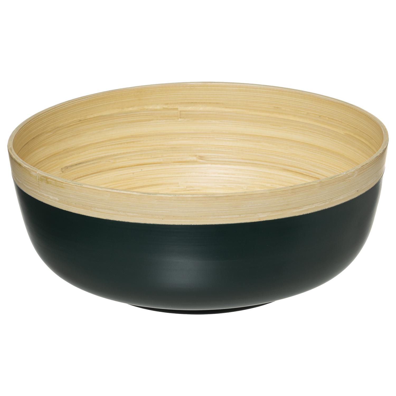 5Five Simply Smart Modern Bamboo Salad Bowl, 30 cm, Blue/Natural 179728D